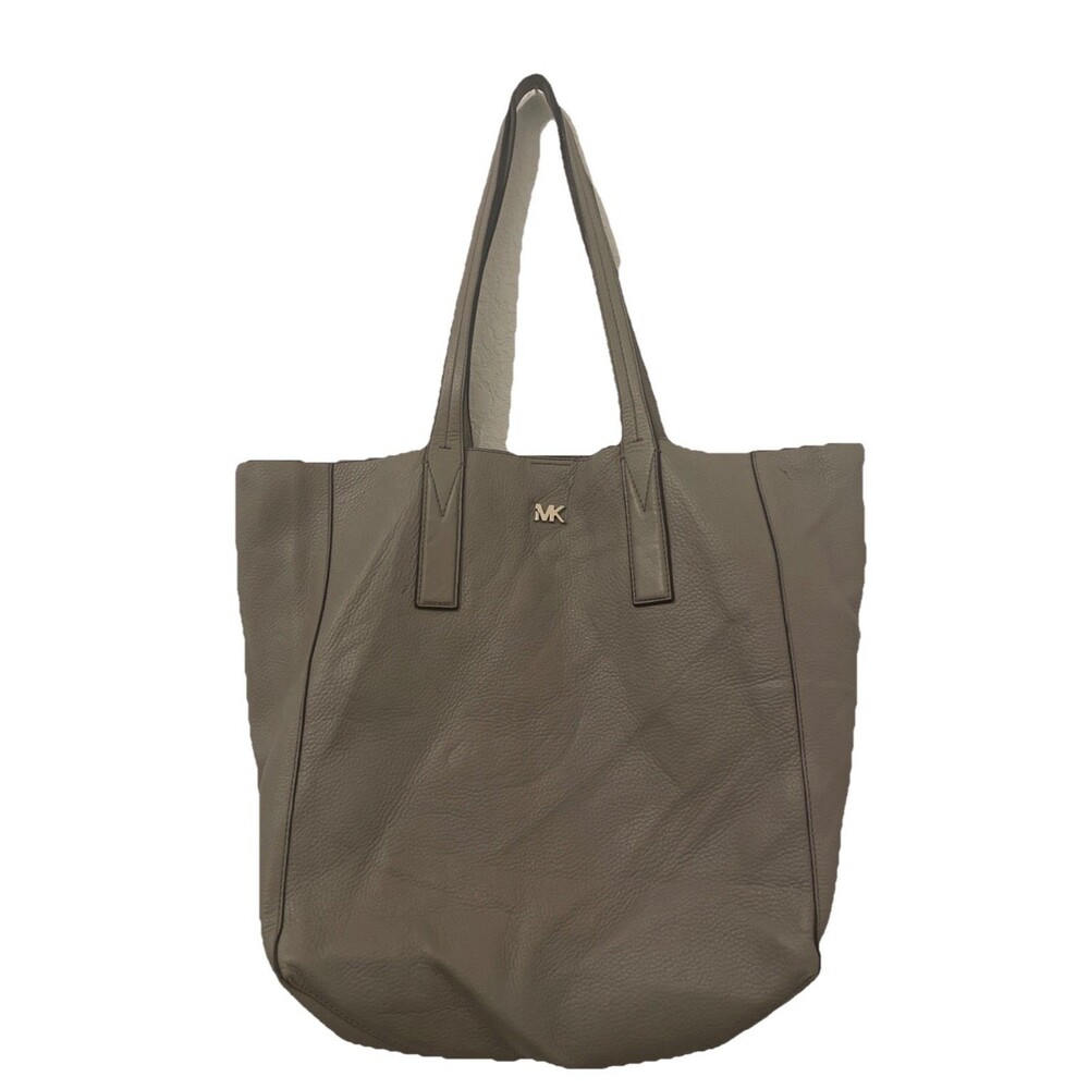 Michael Kors MK Shoulder Handbag Shopper Lg Purse Leather Tote Bag SEE